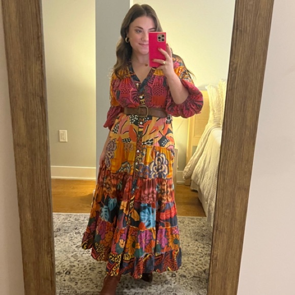 FARM Rio Vibrant Multicolor Maxi Dress - Picture 2 of 9